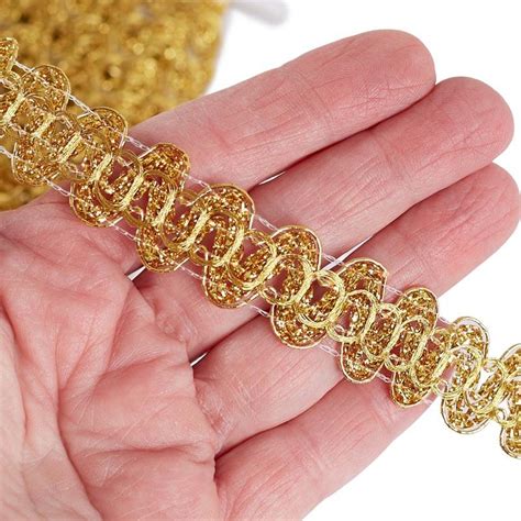 Mandala Crafts Gold Gimp Braid Trim Roll 